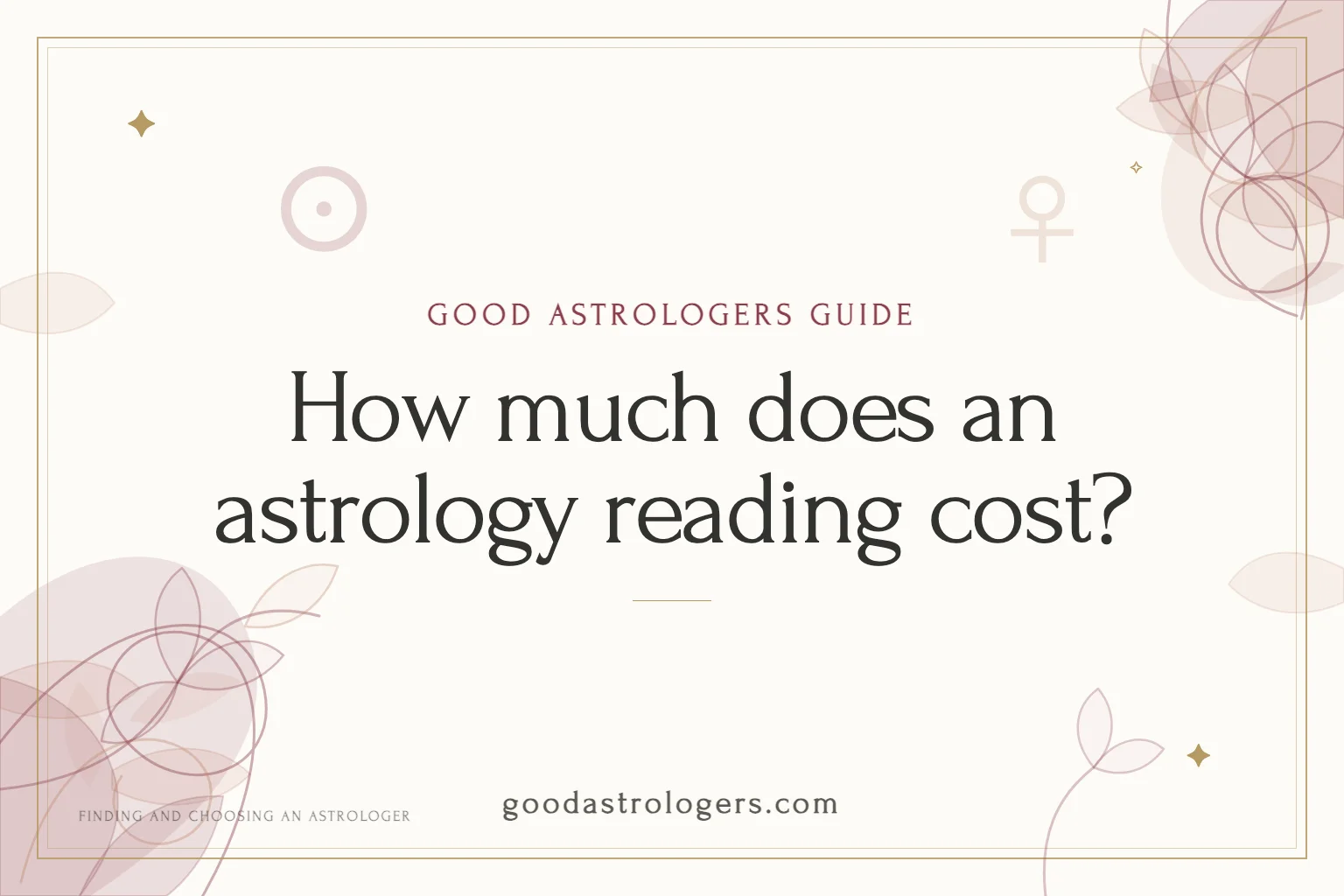 How much does an astrology reading cost?