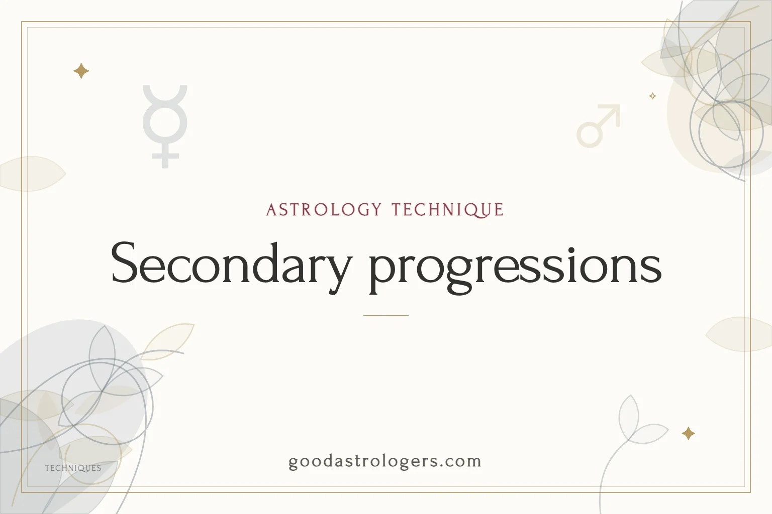Secondary progressions